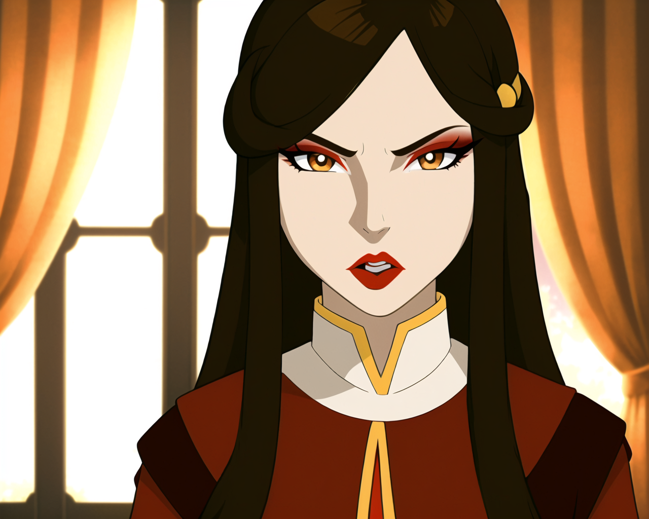 3978528645-3746289459-the last airbender  , best quality, masterpiece, 1girl, adult, solo, long hair, brown eyes, hair ornament, open mouth, brown hai.png